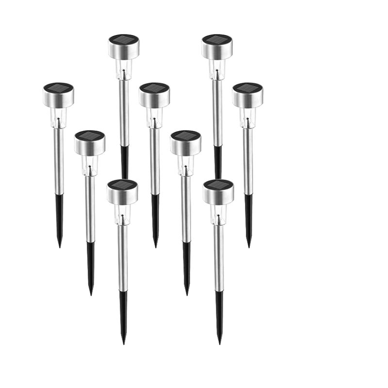 Zestaw 9 lamp solarnych do trawnika, lamp kempingowych LED do ogrodu, na patio, trawnik, podjazd, białe światło.