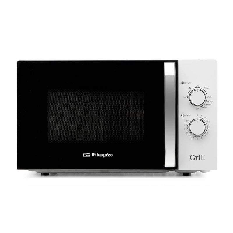 Orbegozo Microondas Mig3022 30 L 950 W Grill 1200 W 3 Funciones Negro/Blanco , Leroy Merlin