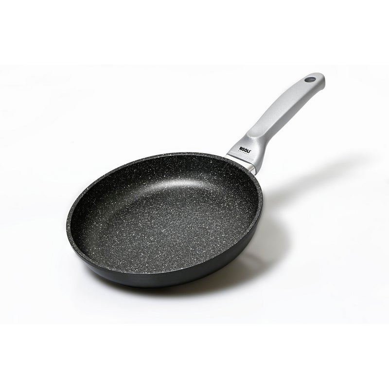 Niska Patelnia do Smażenia Granite Premium, Aluminium Odlewane Ciśnieniowo, Antracyt, Risolì