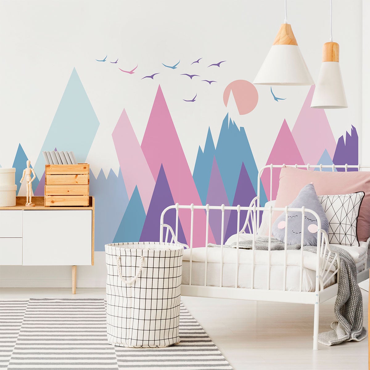 Adesivo bambino di montagna scandinavo mujka - Sticker adesivo - adesivi murali - 70x105cm - 6