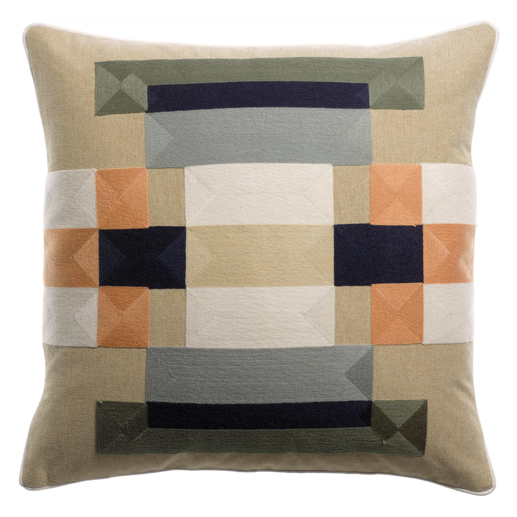 Cojín bordado bertille especia 45 x 45 cm especia 45 x 45 cm vivaraise
