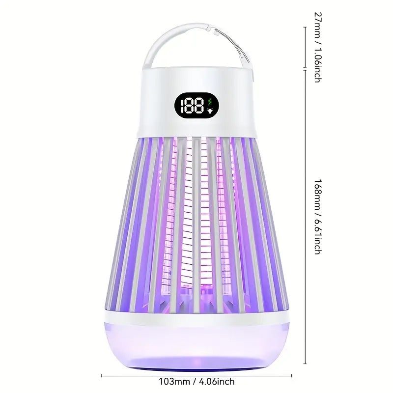 Lampada Anti-zanzare Voltman Con Presa USB E Altoparlante Bluetooth – Elettrocuzione, IPX4, Autonomia 12-14h, Area 30 M²