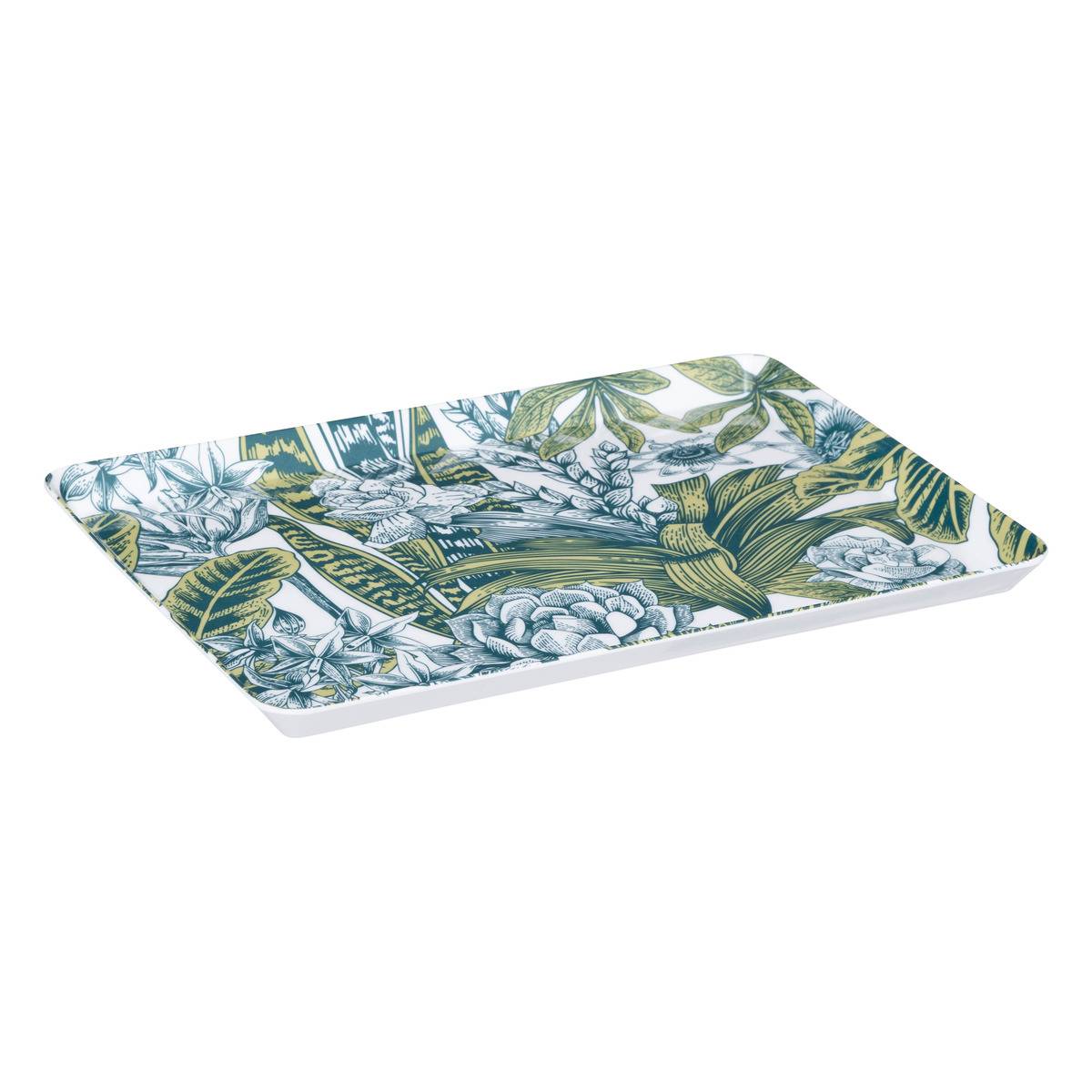 Plateau rectangle 30x22cm végétal Blanc - 5five | Leroy Merlin