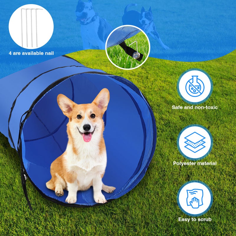 Agility sport pour chien set Agility pour chiens Agility Kit d'équipement tunnel slalom zone repos équipement complet set 5pcs - 4