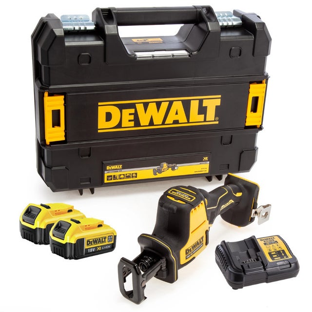 Scie Sabre compacte 18V XR (2x4,0 Ah) en TSTAK - DEWALT DCS369M2