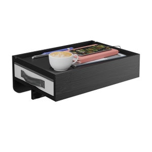 Table De Chevet À Suspendre En Bambou - Étagère De Lit À Clipser Avec