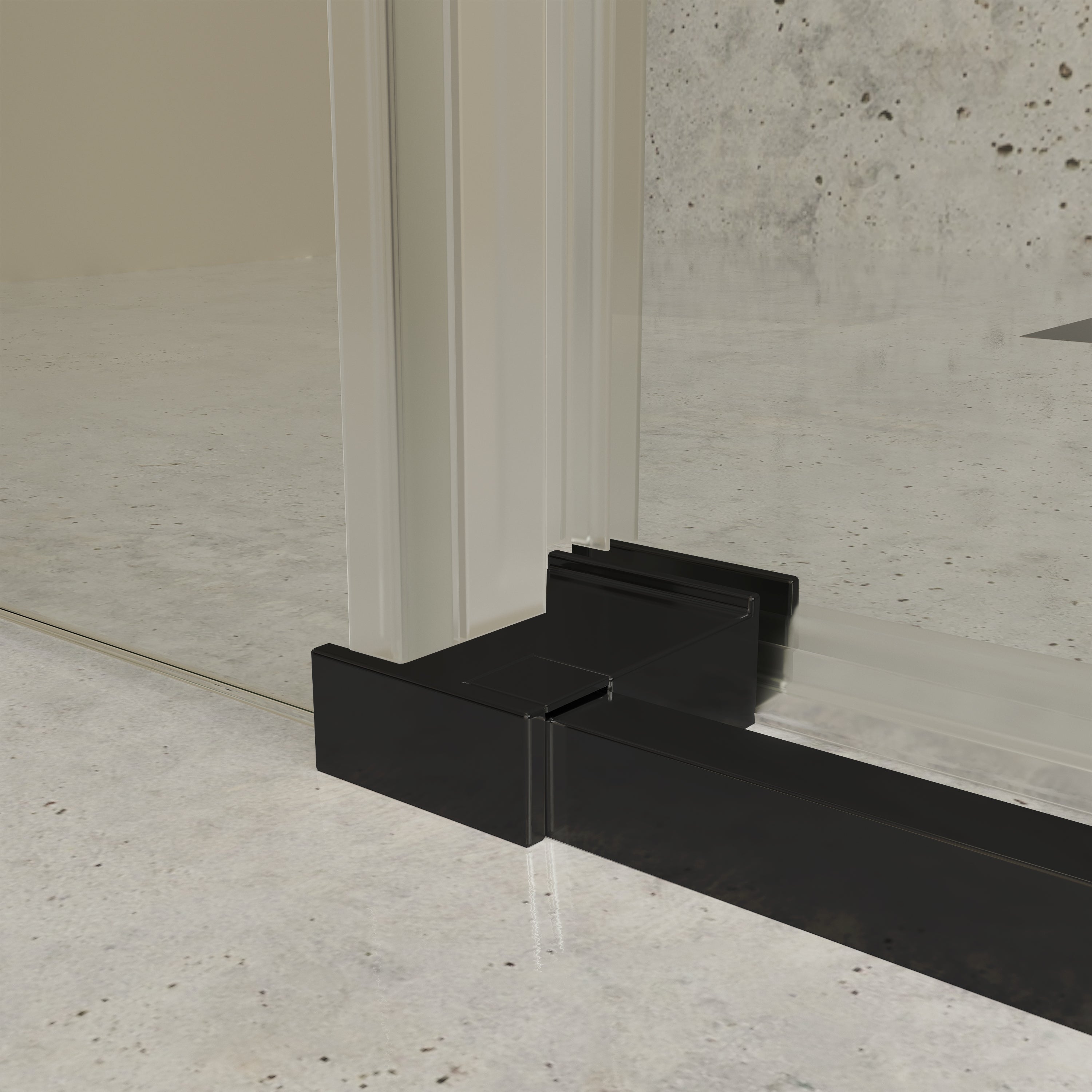 Mamparas de Ducha Corredera con Cristal Templado 6mm Antical- Perfilería Negra Mate - 139 a 141 cm Ancho Adaptable 4cm x 195cm (Alto) - 6