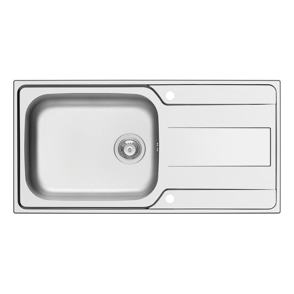 Nemo Go Rhea Evier de cuisine 100x50cm 1 vasque inox toile de lin ...
