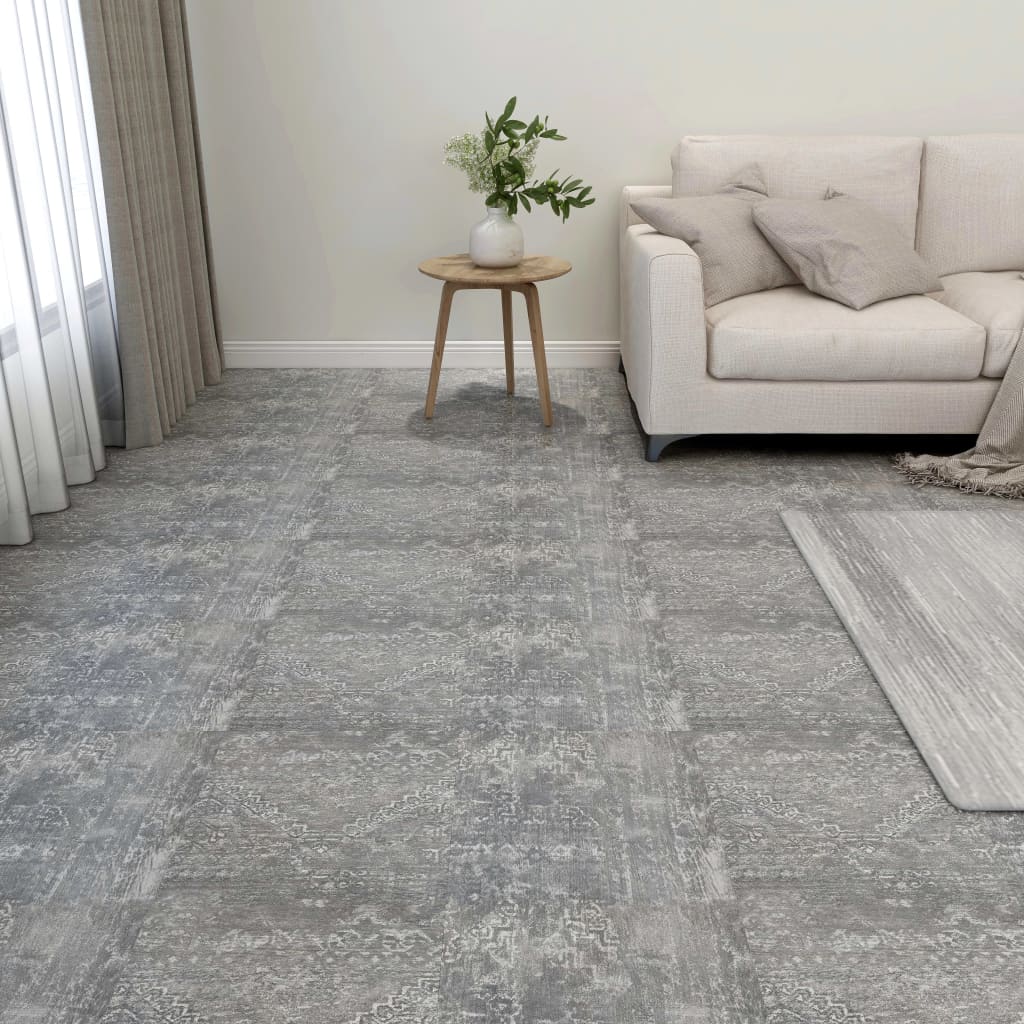 Maison exclusive - tarimas de suelo autoadhesiva 20 uds pvc 1,86 m² gris cemento
