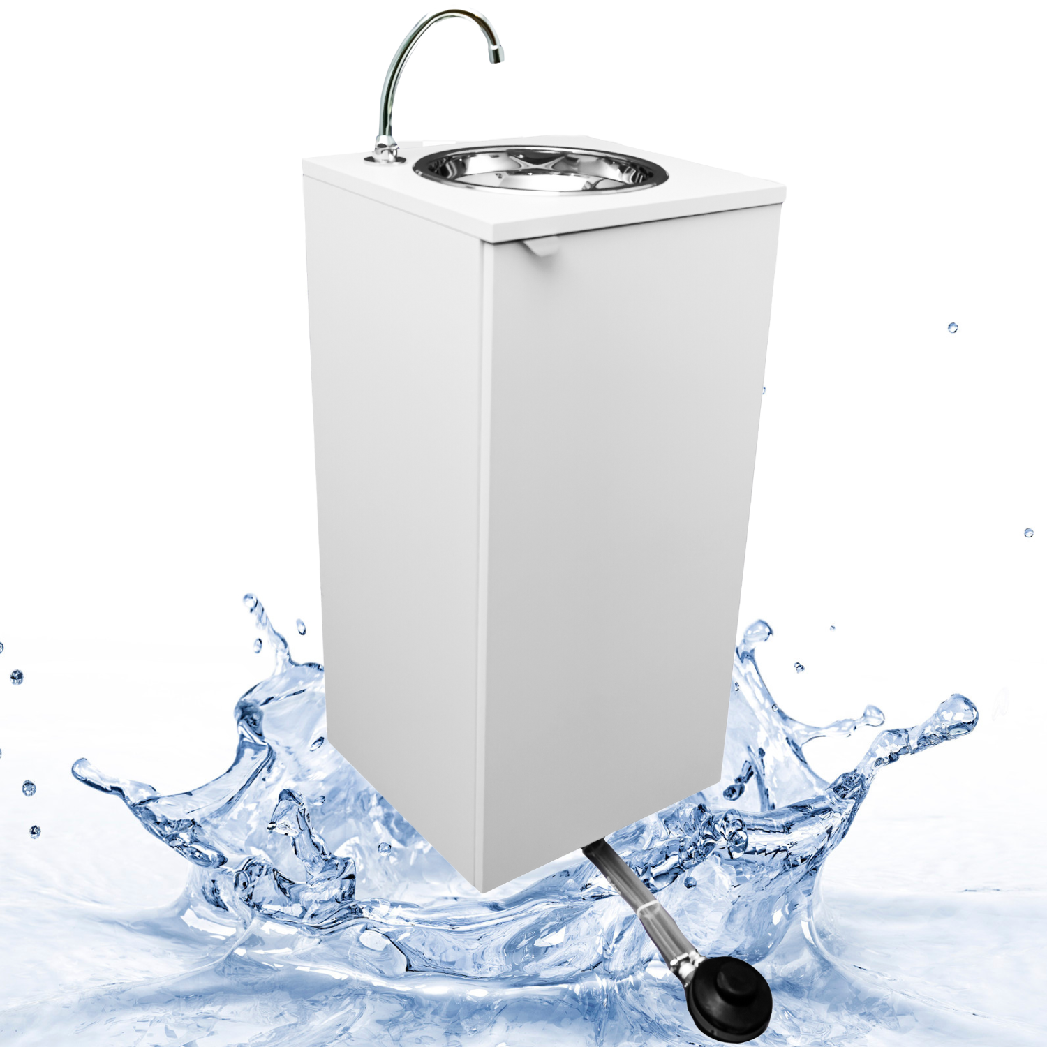 Meuble Lavabo Portable Avec Robinet - Système Eau Chaude/froide Inclus - Neuf à Monter