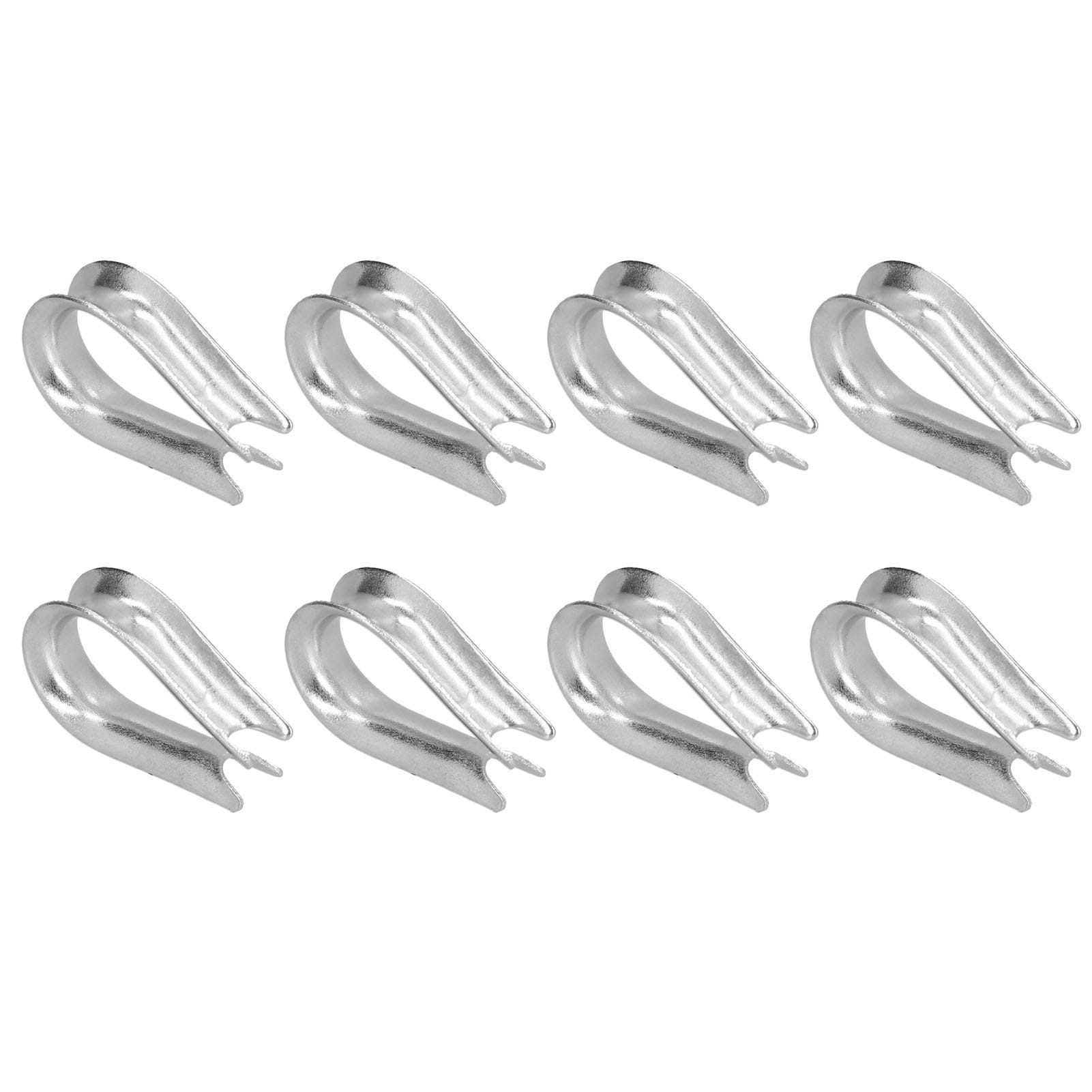 50 Ditali Per Funi In Acciaio Inox - 2mm - Per Nautica, Edilizia E Fai-Da-Te - Foto 2