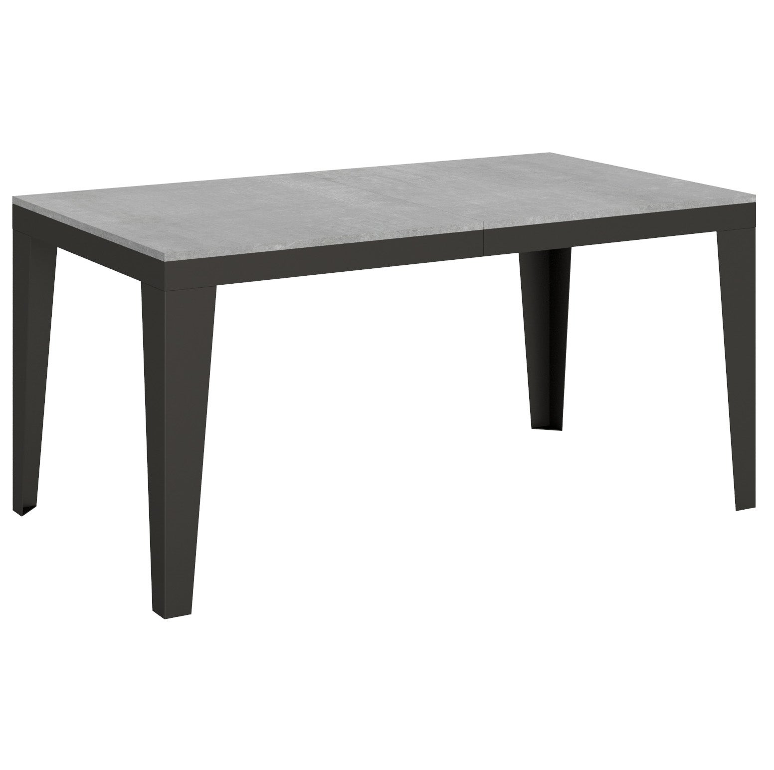 Stół rozkładany 90x160/264 cm Flame Evolution Cement rama Antracyt