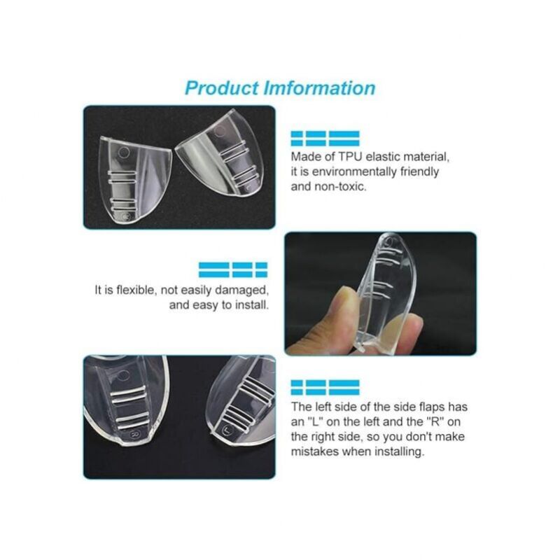 Lunettes de sécurité - Protections latérales transparentes - Conviennent aux lunettes de petite et moyenne taille - 2