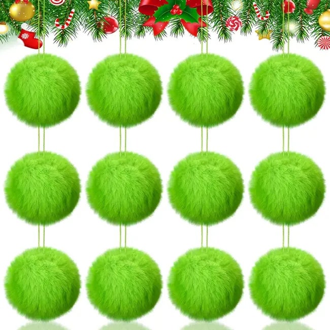 Lot De 600 Petits Pompons De Noël à Paillettes Rouge Blanc Vert - Mini Pompons Moelleux Pour Loisirs Créatifs Et Décorations