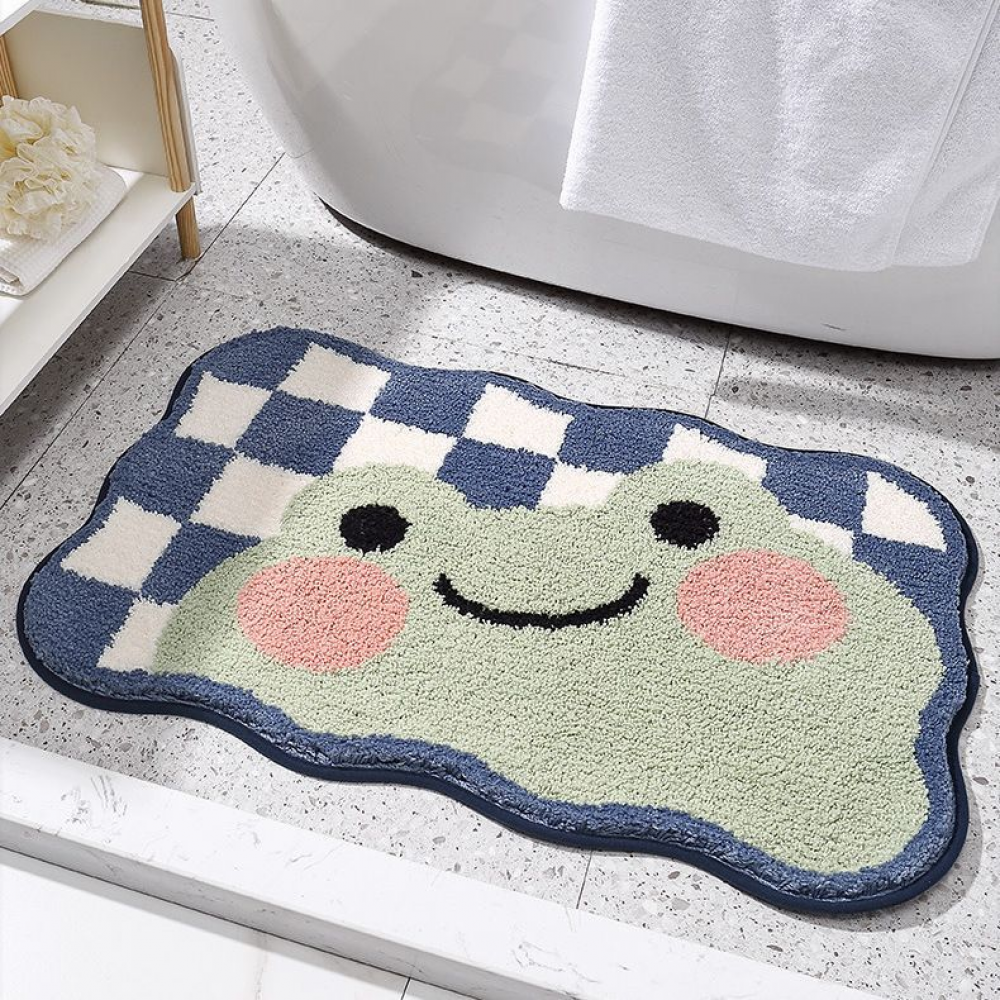 Panstar Tappeto da bagno antiscivolo per bagno, tappetino da bagno assorbente di lusso, tappeto da bagno a forma di animale divertente lavabile