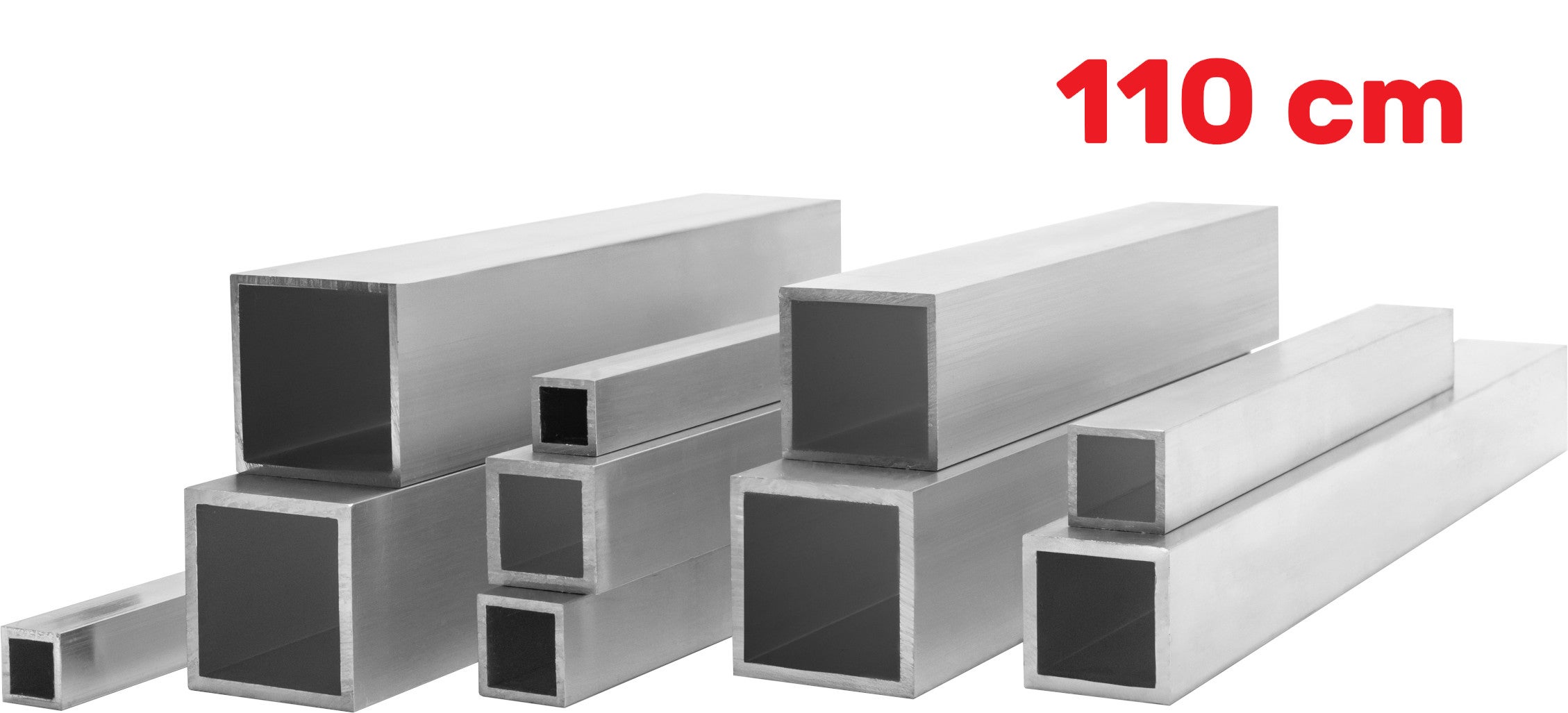 Profil Aluminiowy 40x40x4 mm 110 cm Rura Kwadratowa Aluminium Na wymiar - 7