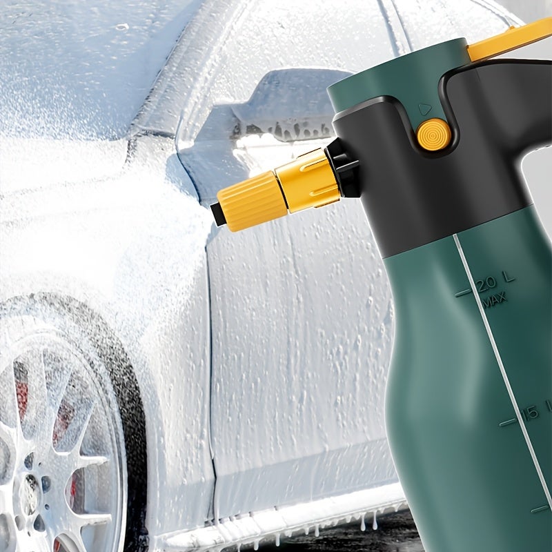 Pulvérisateur électrique à mousse de 2L, pistolet de nettoyage haute pression, arrosoir grande capacité, convient aux voitures, jardins et terrasses. - 6