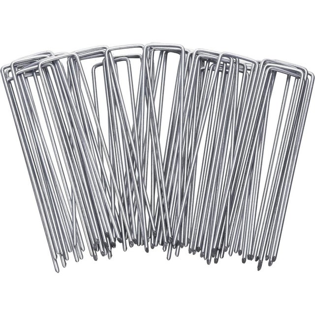 100 Chiodi Per Prato Erba Sintetica: Punte In Acciaio Zincato 5x150 Mm - Fissaggio Resistente