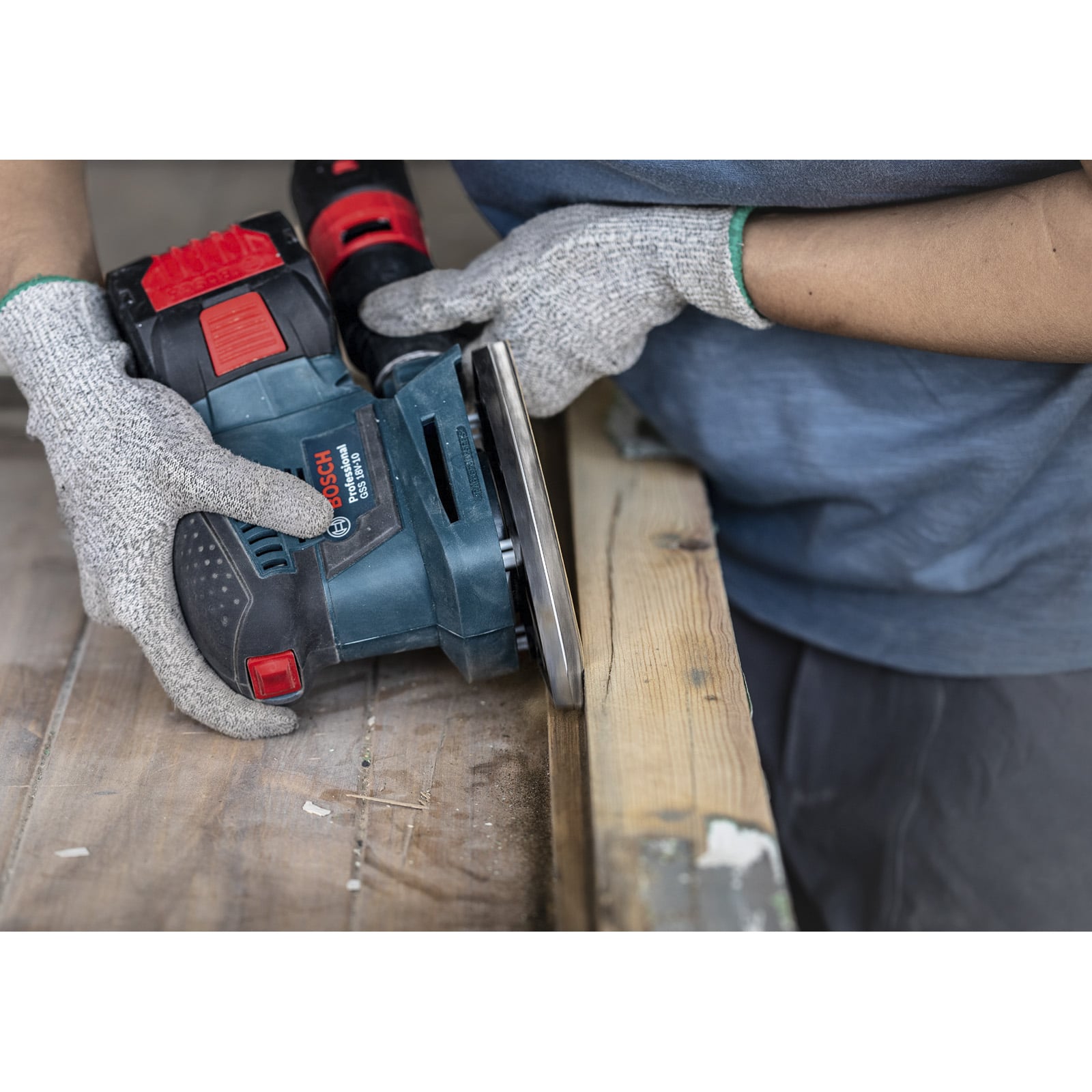 Bosch Accessories 5x Carte Abrasive Expert C470 per Legno Duro, Vernice su Legno, 93x93 mm, Grana 180, Accessorio Levigatrice a Delta - 7