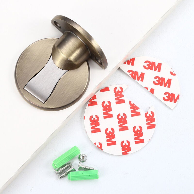 Butée de porte magnétique invisible en acier inoxydable, support de porte magnétique pour sol en acier inoxydable - 3