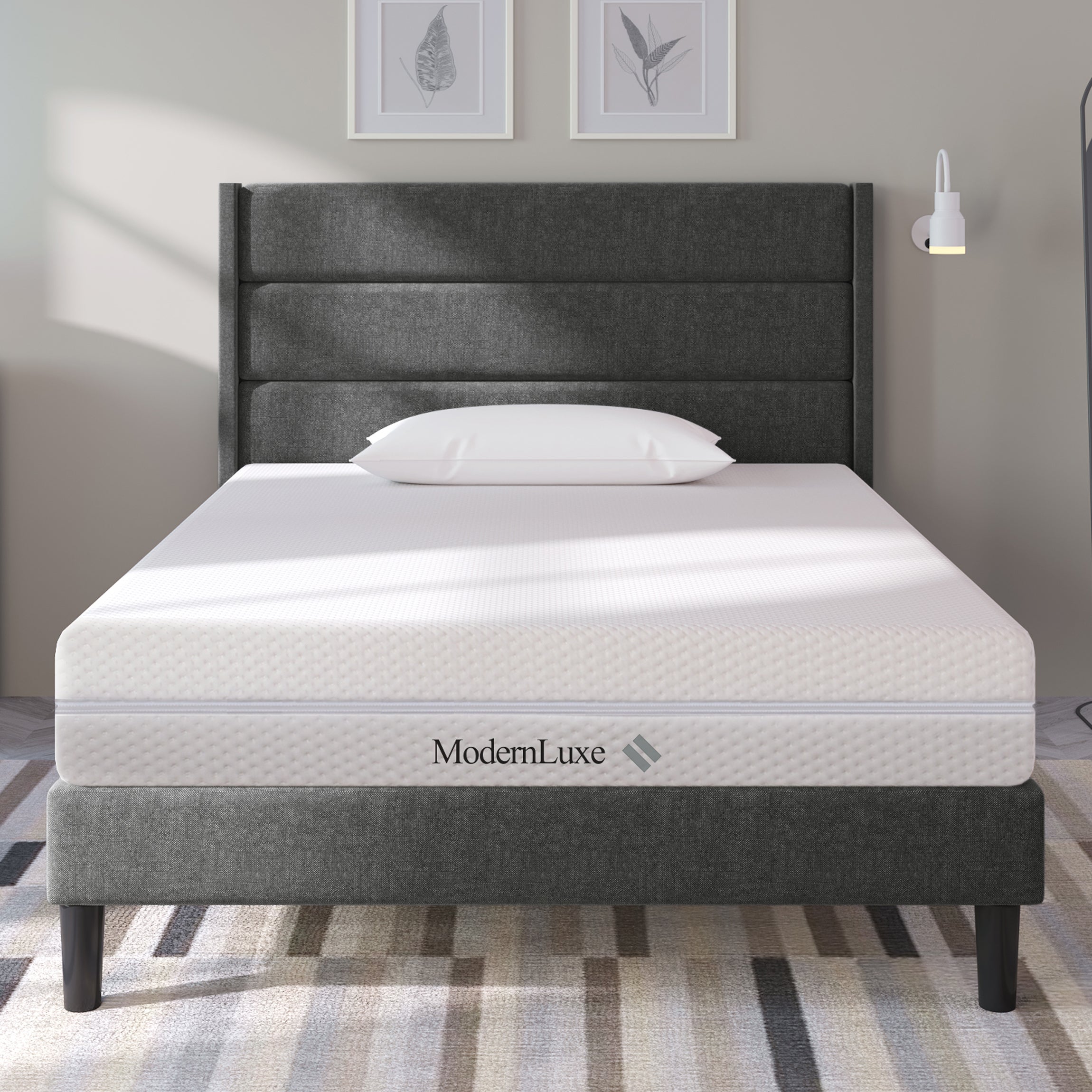 Materac z pianki zimnej 90x200 cm, materac z pianki komfortowej 7-strefowej, wys. 20 cm, H3, H2
