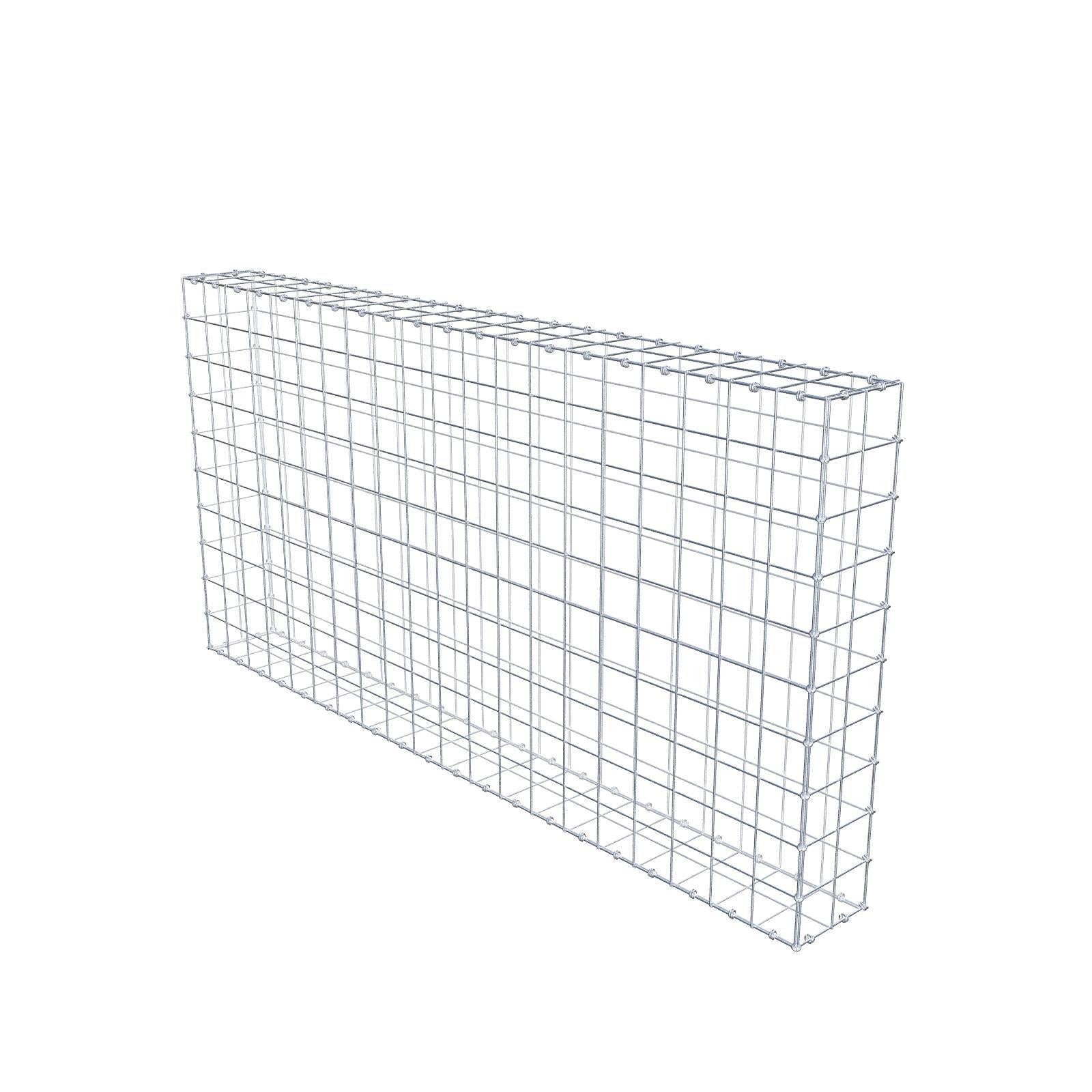 Gabion 200 cm x 100 cm x 20 cm (dł. x wys. x gł.), rozmiar oczek 10 x 10 cm, pierścień spiralny