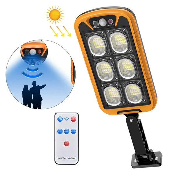 Solarny Reflektor Bezpieczeństwa 150 LED - Inteligentne Wykrywanie Ruchu - 3 Tryby - Mocne Oświetlenie - Odporny na Deszcz - 1 sztuka