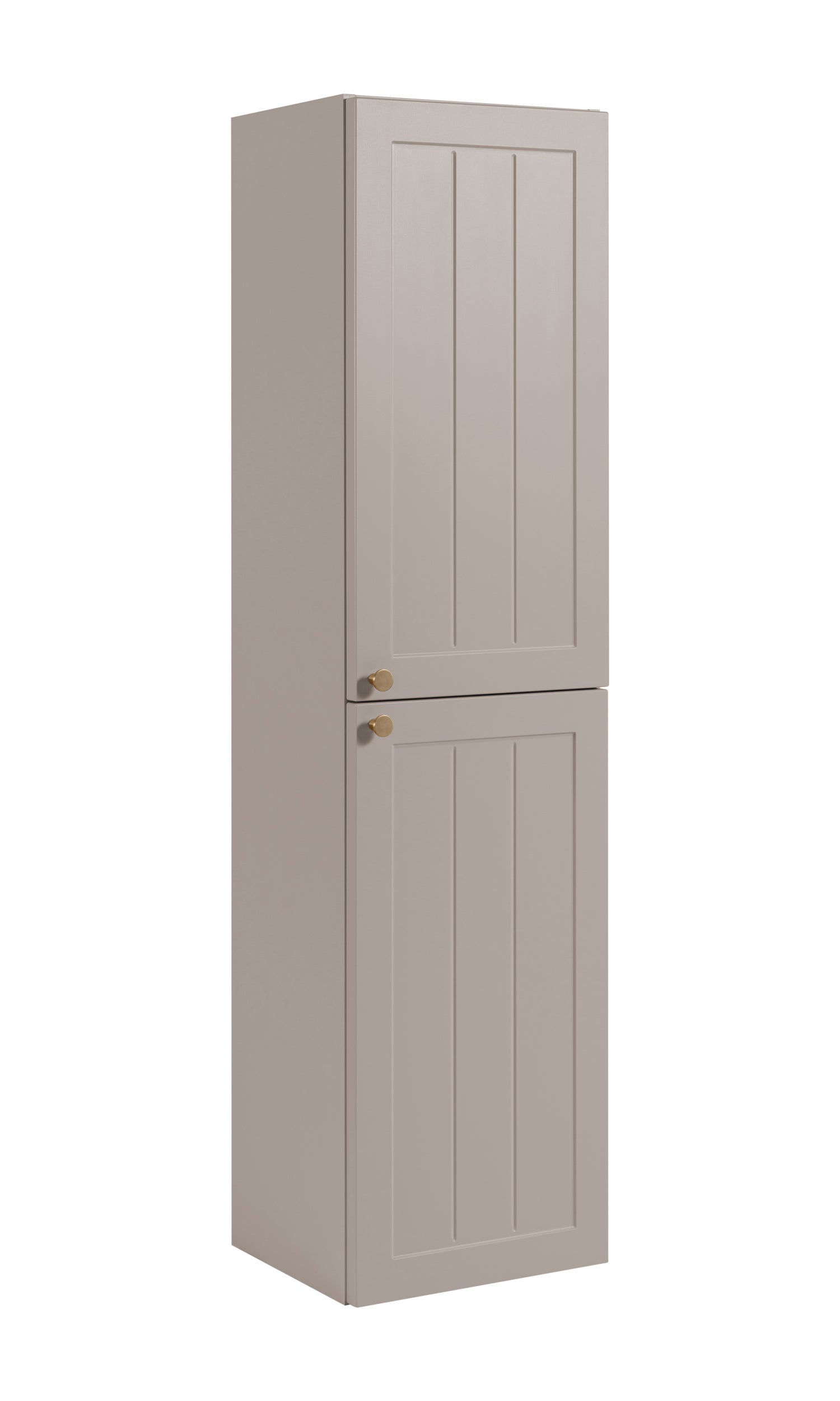 Klasyczna szafka łazienkowa z kaszmiru 35 x 136 x 27 cm, uchwyt w kolorze złotym