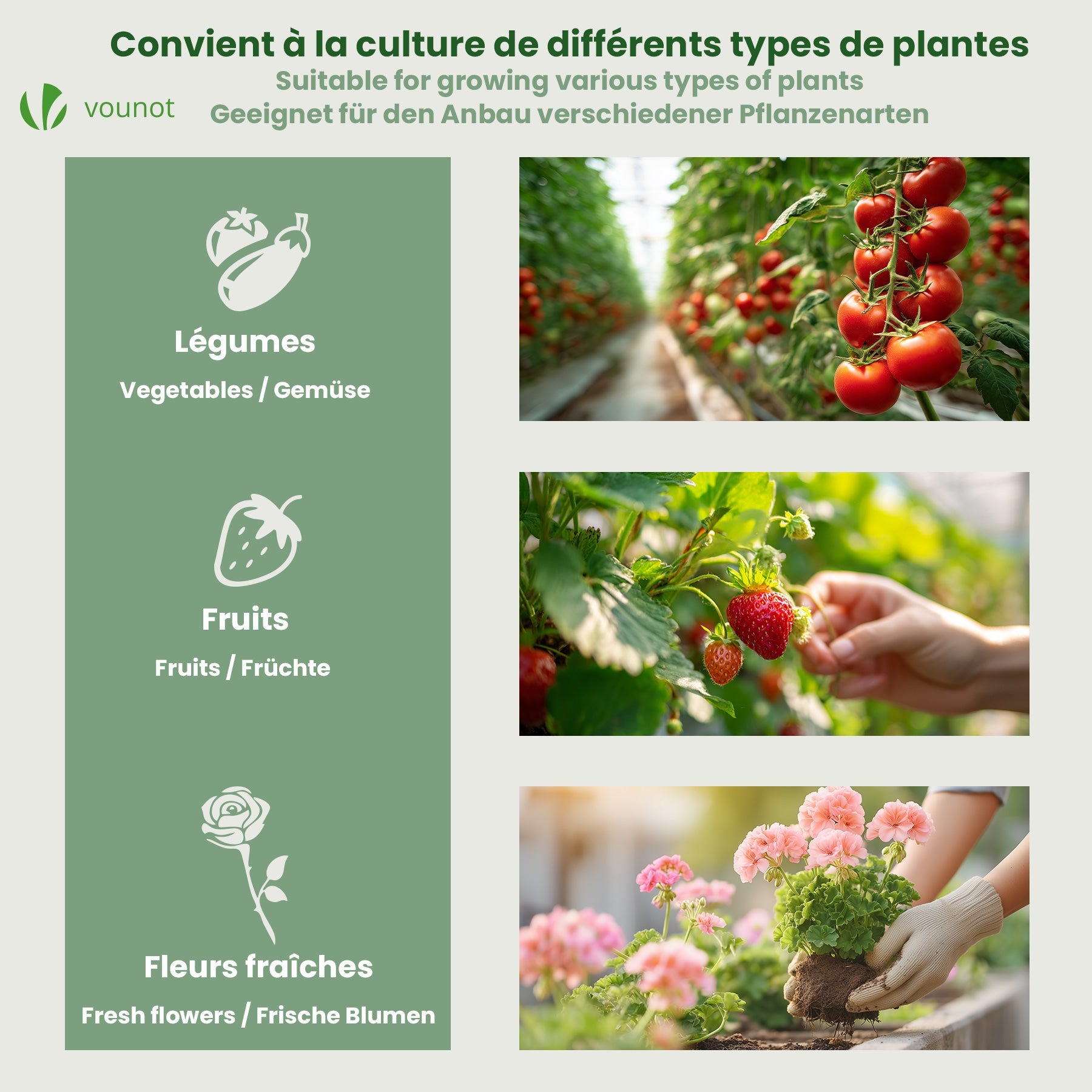 Mini Serre de jardin avec 2 portes enroulables bache PE renforcee 135g/m2 180x90x90cm Vert VOUNOT® - 7