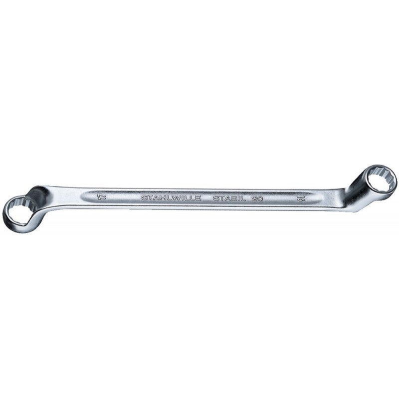 Stahlwille 10x17mm Double Open Ended Spanner – Chrome Alloy Steel, 15° Offset - View #2