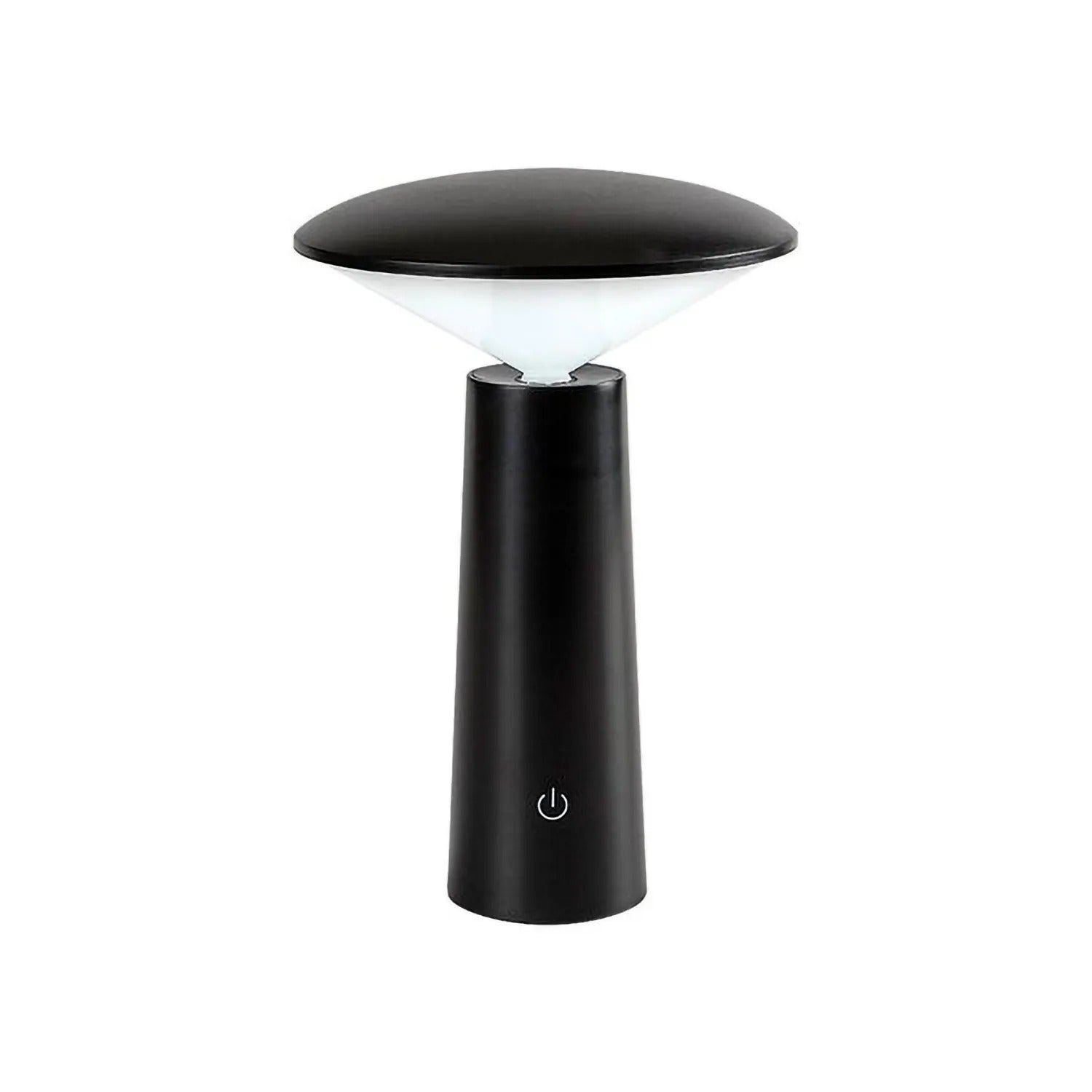 Lampa zewnętrzna dekoracyjna stołowa czarna cylindryczna ruchomy diament włącznik akumulator USB-C zmienna barwa LED 3W IP20 POLPERRO Rabalux