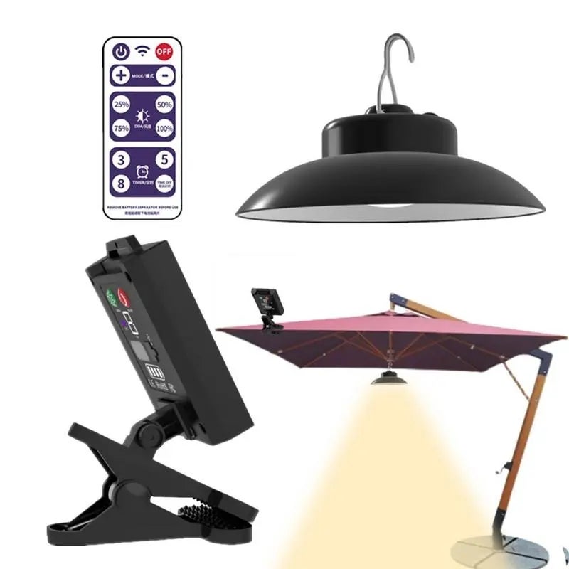 Zasilany energią słoneczną zewnętrzny parasol Patio zapala diody LED Patio parasola do dekoracji przyjęć w ogrodzie na plaży