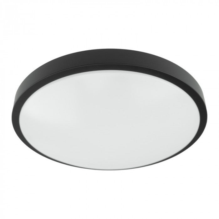 Plafon okrągły czarno-biały 2xE27x40W wym: 8 x 30 cm IP20 tworzywo sztuczne Ecolight