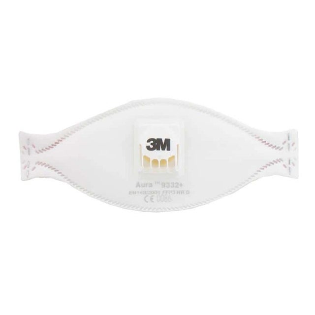 Masque 3M Aura 9332 anti-poussières pliable FFP3 avec soupape x 10