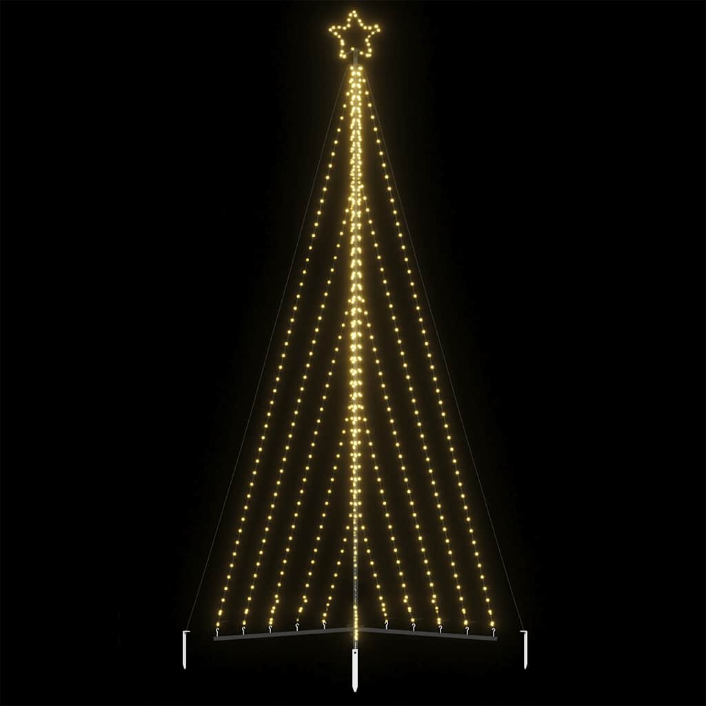 Choinka LED 570 LEDs Ciepła biel 399 cm vidaXL