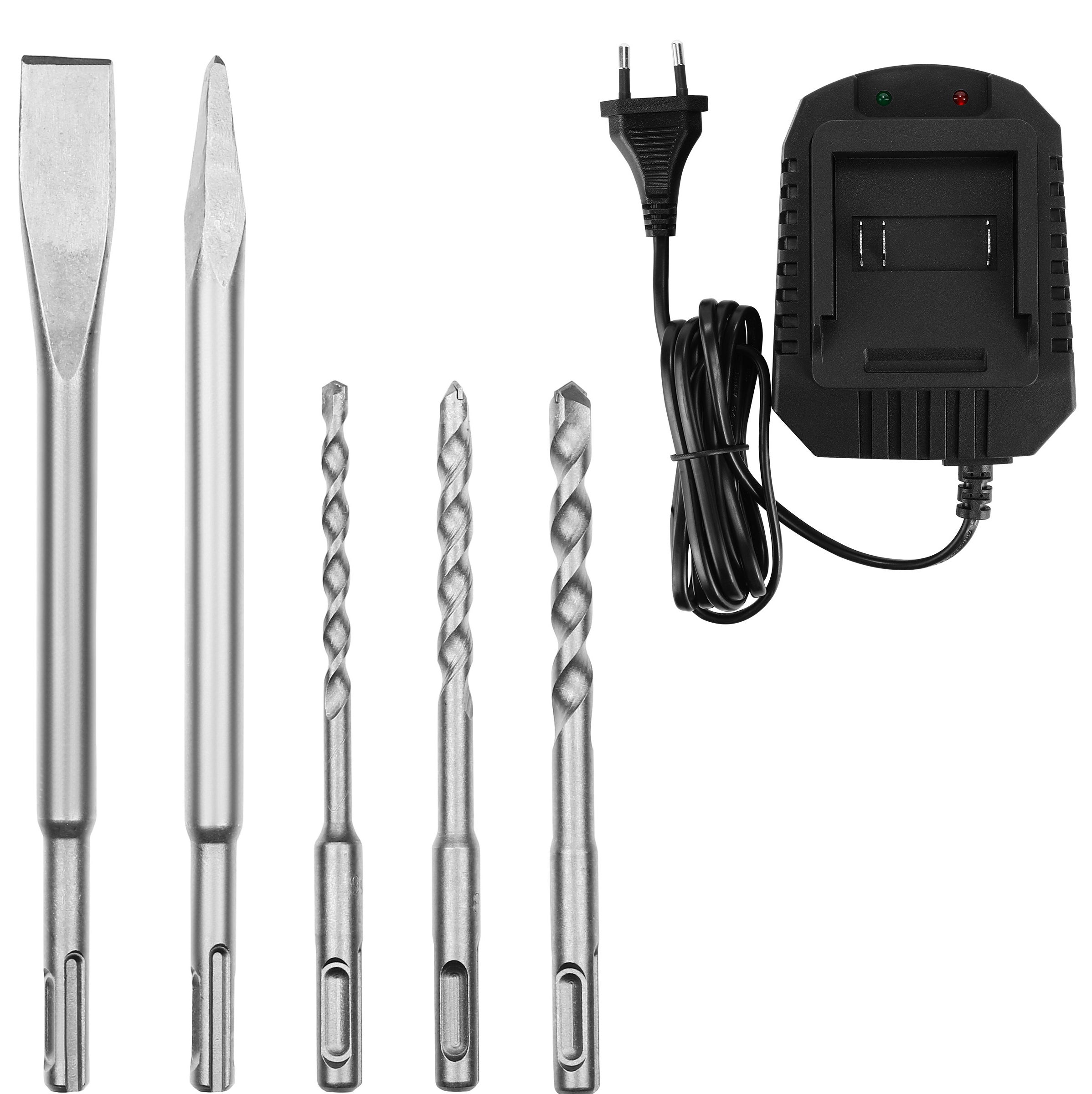 Młot udarowy akumulatorowy młotowiertarka DEKO DKBL20RH03-S1 SDS Plus 3 J 4 Ah 20 V - 7