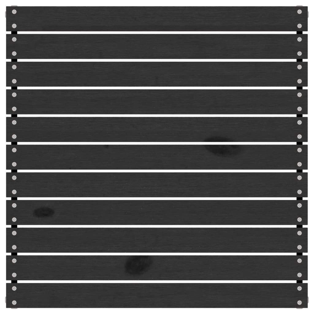 Maison Exclusive - Salon de jardin 3 pcs avec coussins Noir Bois de pin massif - 6