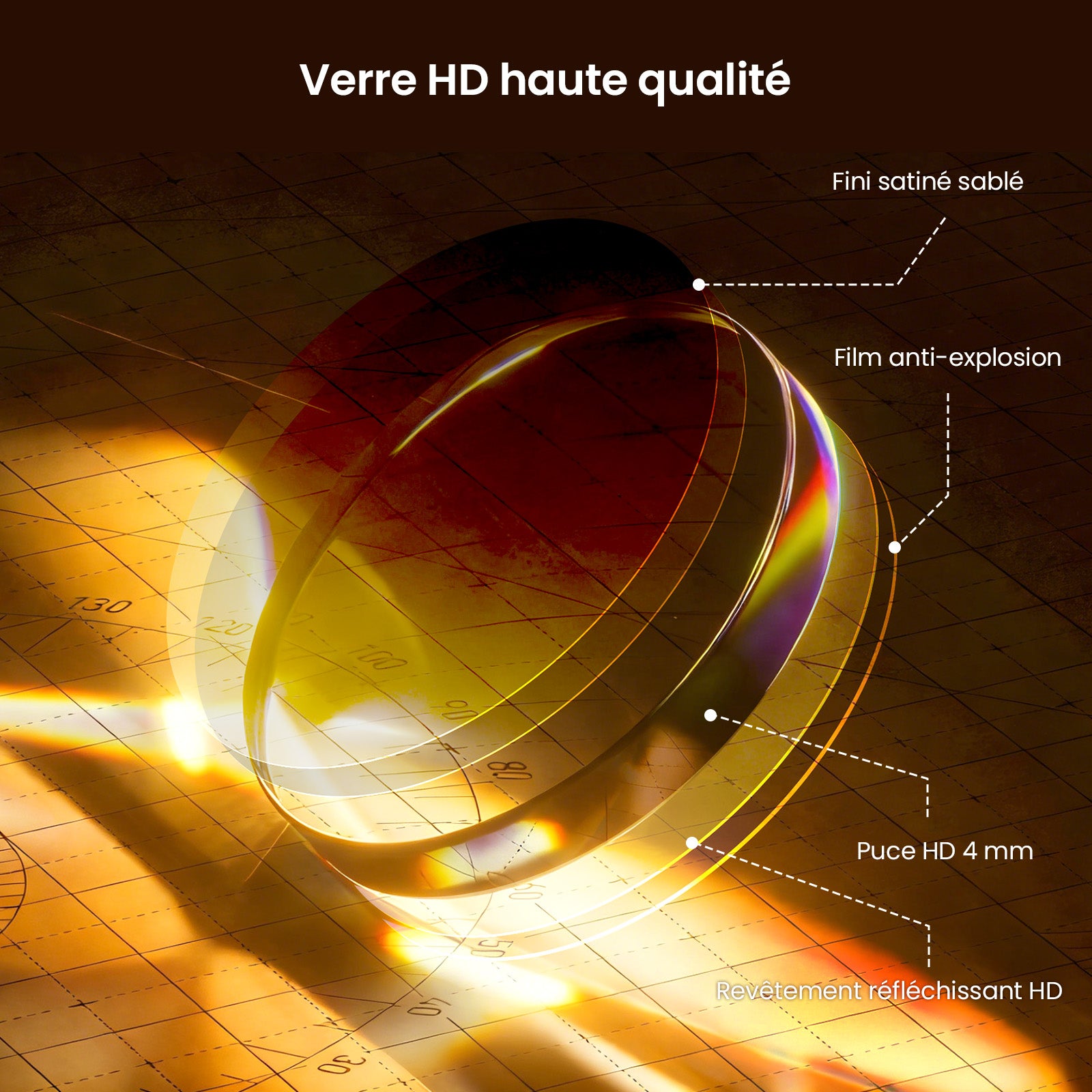 Espejo redondo para baño, espejo decorativo para dormitorio, espejo redondo antivaho con iluminación, espejo impermeable, Φ:80cm - 6