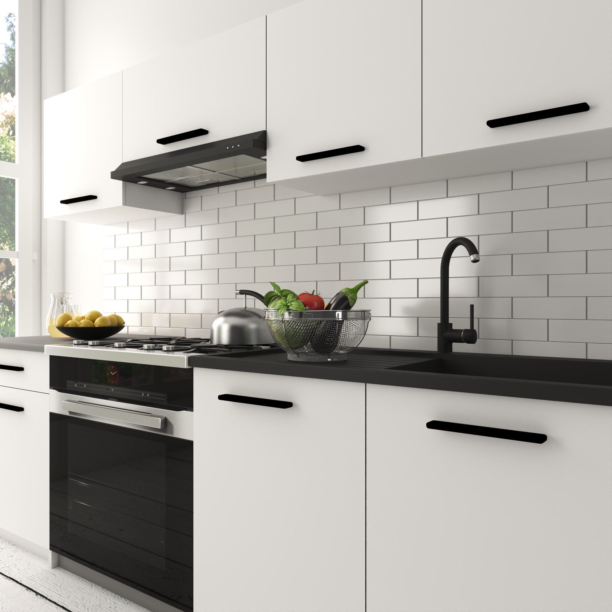 BELINI Cuisine Equipee Complete ITALIA 1 - 180 cm. Cuisine avec Plan de Travail, Blanc Mat - 3