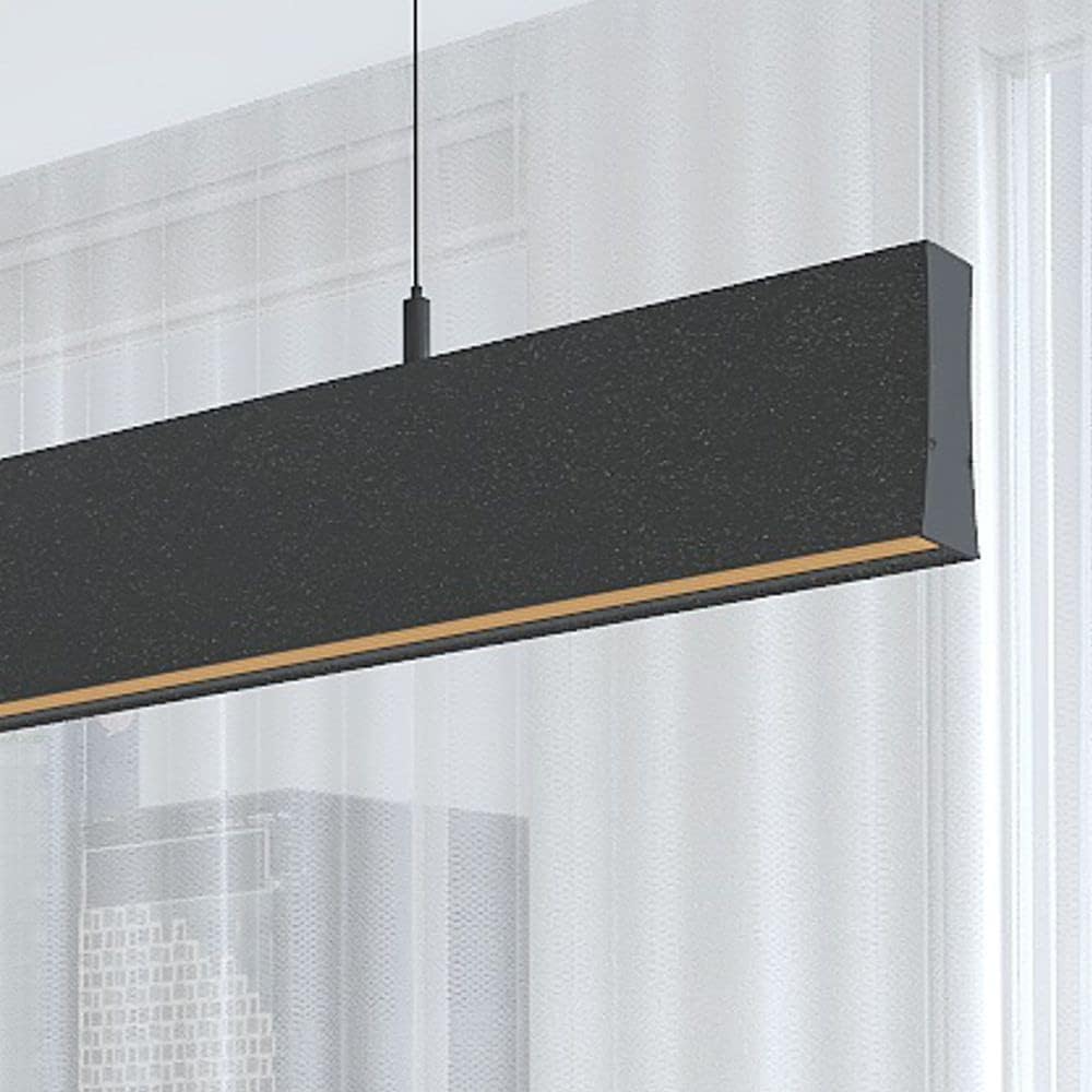 Lampe suspendu linéaire noir 0,5 mètre 2700k hauteur réglable de lumière chaude - 2
