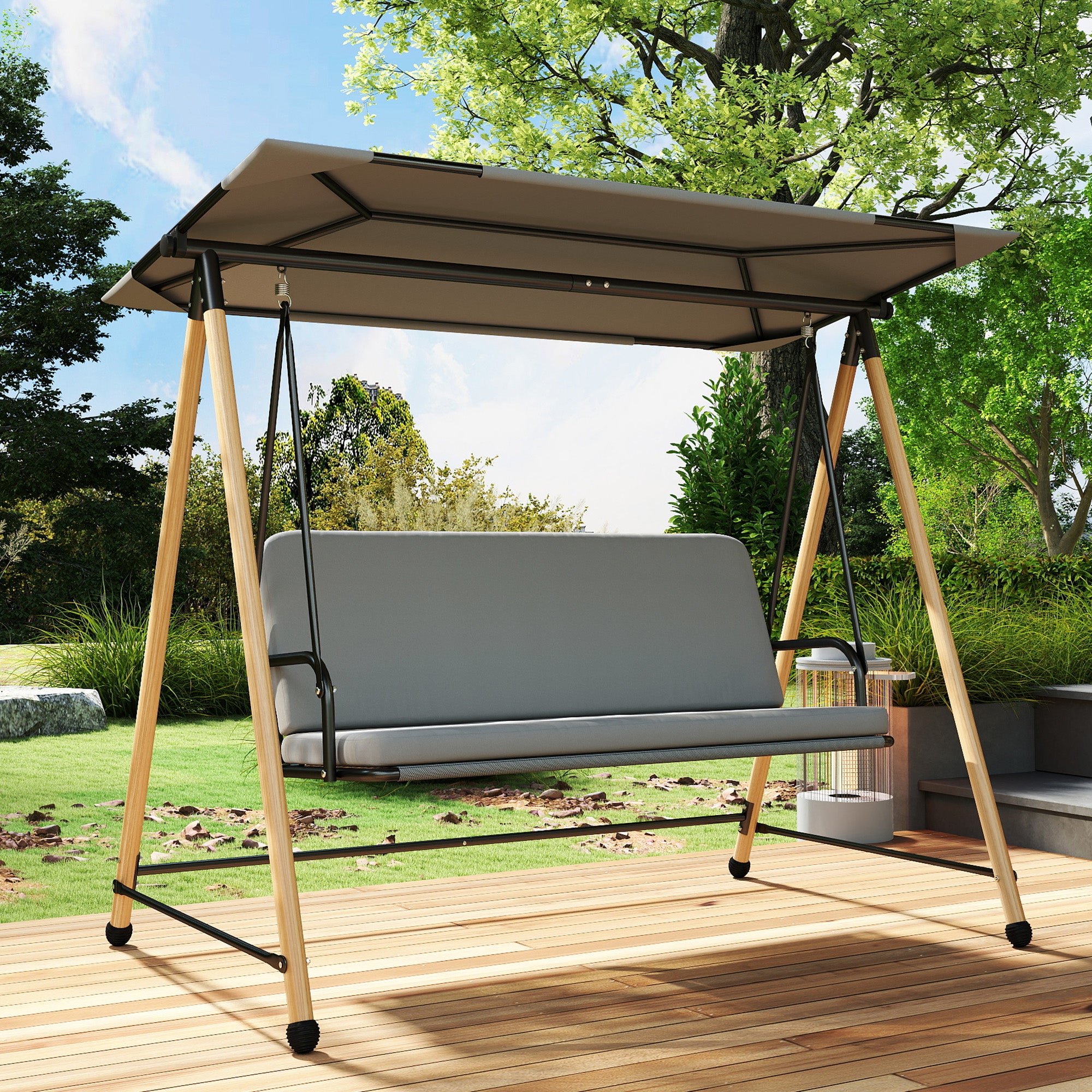 Balancelle de jardin acier Outsunny - 8
