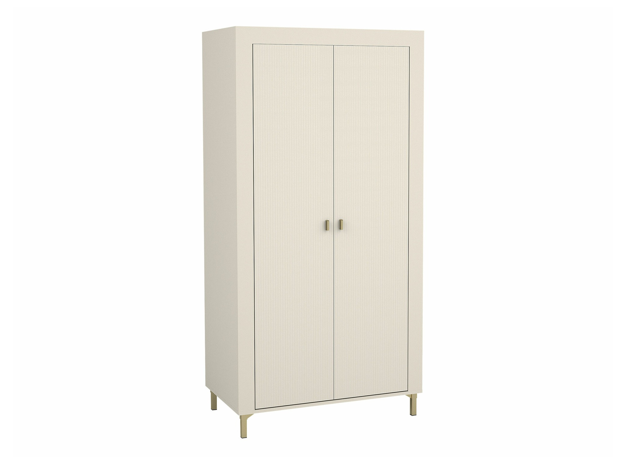 Armoire Ogden S100, Cachemire, Doré, 194x97x56cm, Wardrobe doors Avec