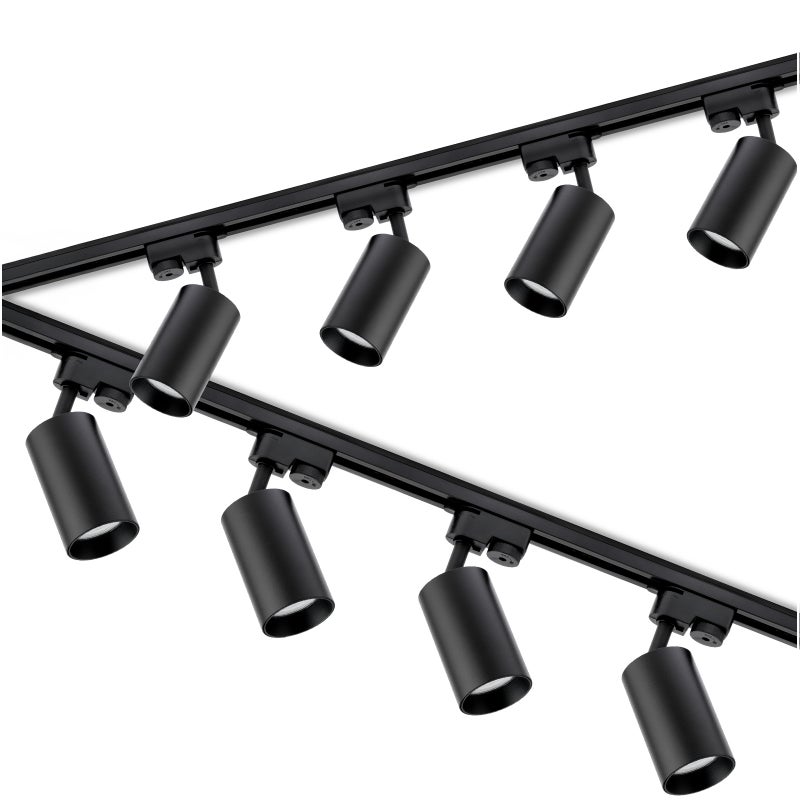 Zestaw Szyna Lumiled Oświetleniowa Szynoprzewód 4m + 8x Reflektor Szynowy GU10 Czarny LED