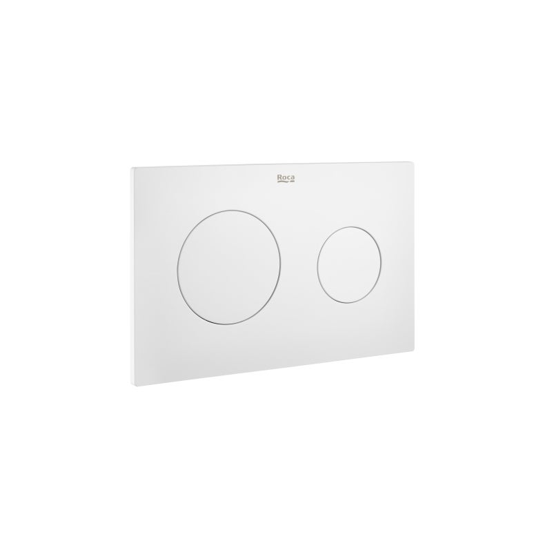 BÂTI SUPPORT ROCA DUPLO PACK CITERNE ENCASTRÉE ET BOUTON PL10 BLANC MAT AVEC LE TOILETTE SUSPENDU ROUND SMART 52CM TOR 3 SIÈGE FIN - 3