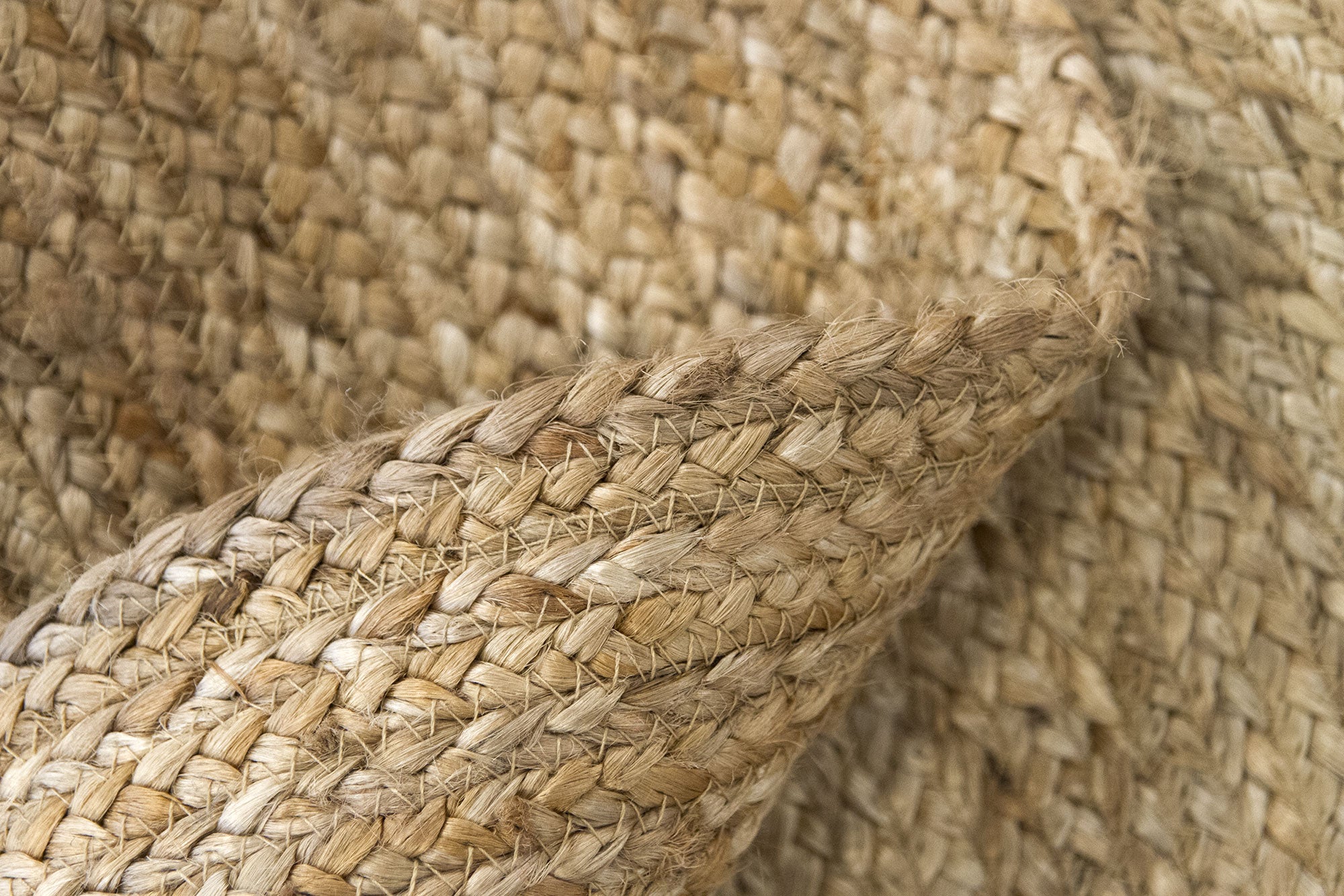 Tappeto rotondo ALHAMBRA in juta naturale 200x200 cm - Tappeto per soggiorno, camera da letto e soggiorno - 6