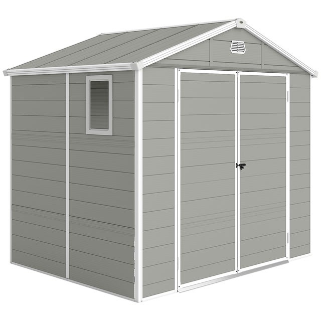 Abri de jardin, 4,1 m², abri de jardin avec toit à pignon, 240 x 190 x 180/228 cm