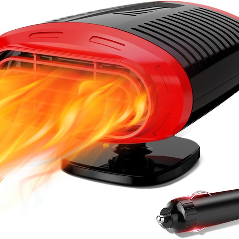 szt. 12 V ogrzewacz samochodowy: przenośny 12-woltowy ogrzewacz samochodowy, 2 w 1 szybko nagrzewający się ogrzewacz szyby samochodowej