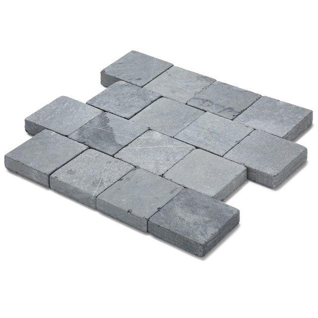 Pavé Pierre Bleue du Vietnam 15x15x5 cm (vendu au m² - 45 pavés/m²) - RO'MA NATURE