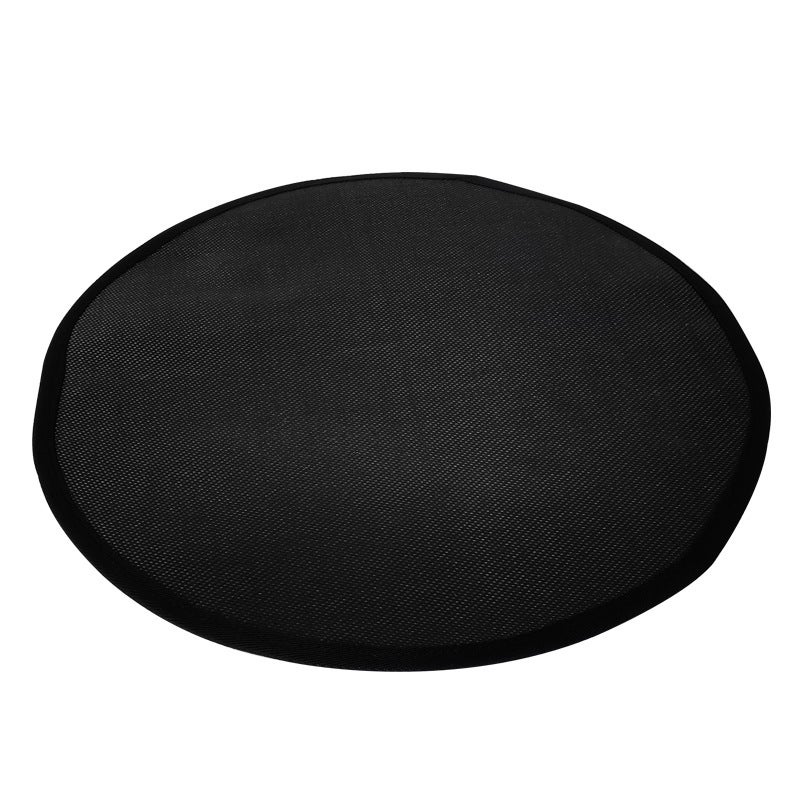EAST OAK Tappetino Protettivo Per Braciere E Barbecue - Rotondo 91,4 Cm, In Gomma Resistente Alle Intemperie, Nero, Con Design Ad Arco