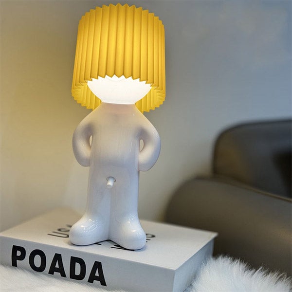 Lámpara de mesa led amarilla, lámpara de noche, luz nocturna, lámpara usb, lámpara decorativa de escritorio, mesita de noche para dormitorio